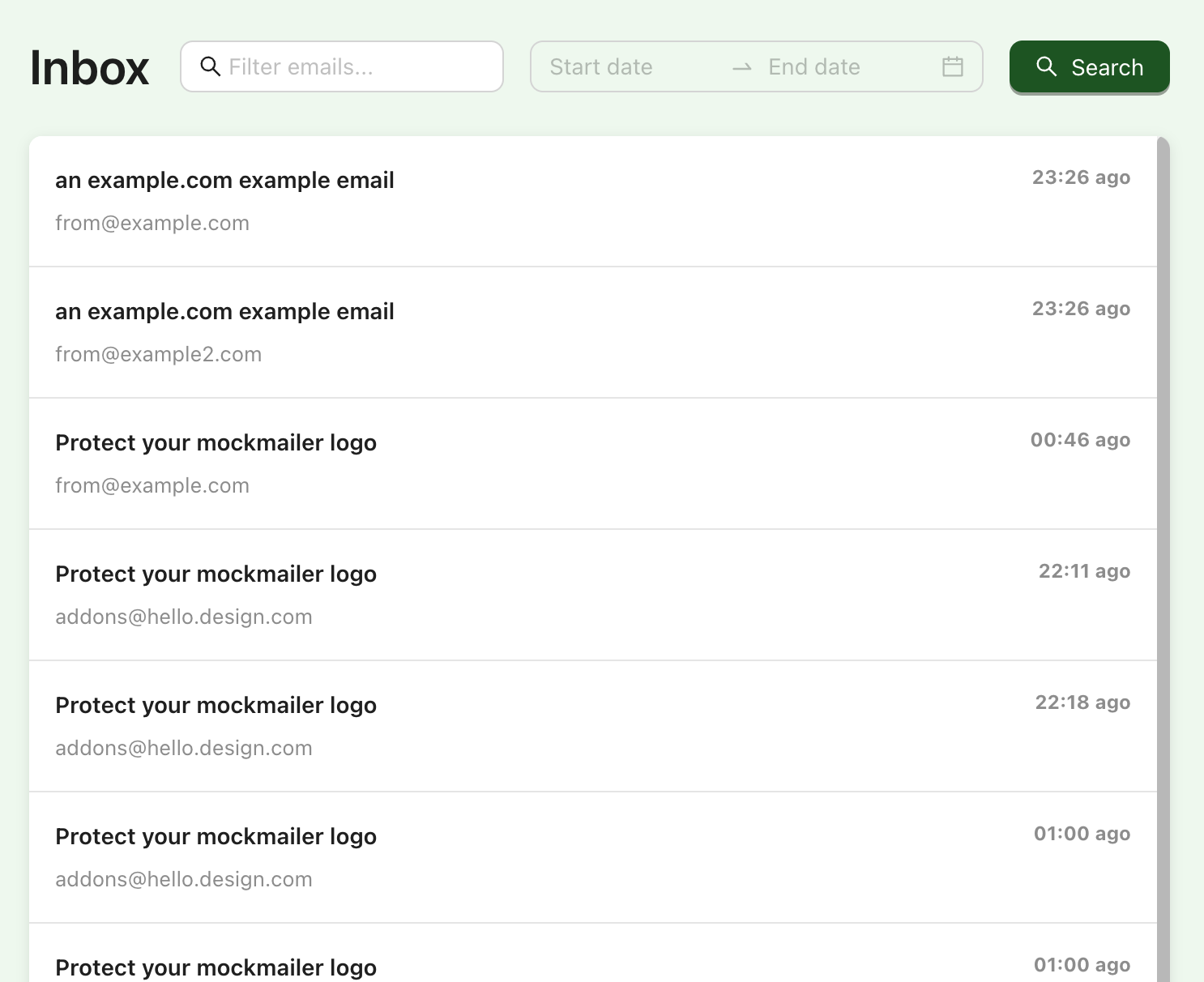 Search and Filter Screenshot